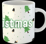 Merry Christmas Mug - Green Christmas Tree