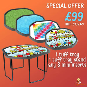 Mini Bundle! Tuff Tray - Tuff Tray Stand - x8 inserts.