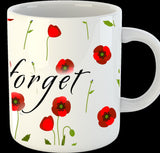 Remembrance Day Poppy Mug - Lest we forget