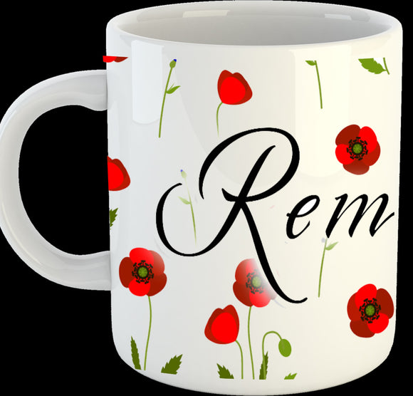 Remembrance Day Poppy Mug - Remember