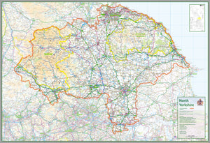 North Yorkshire, the largest non-metropolitan county in England, UK. This map covers the City of York and towns: Middlesbrough York Harrogate Scarborough Redcar Thornaby-on-Tees Ingleby Barwick Saltburn, Marske and New Marske Guisborough Ripon Knaresborough Selby Skipton Whitby